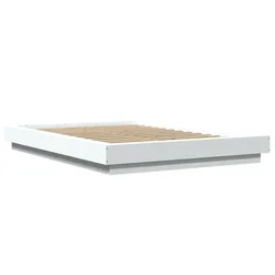 Vidaxl Posteljni okvir be 135x190 cm inženirski les
