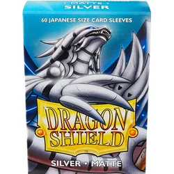 Dragon Shield 60 Japanese Size Sleeves - Silver Matte
