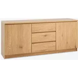 Linnea Komoda sa 2 vrata i 3 fioke, Hrast