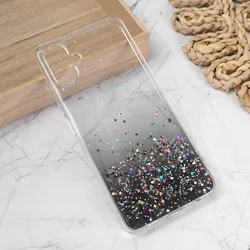 Maska za telefon Silikonska Glitter za Samsung A065F Galaxy A06 5G, Crna