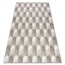 eoshop Preproga FLAT 48624/686 SISAL - 3d kocka ( - Velikost: 120x170 cm)