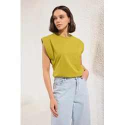 Trendyol Milla Ženska majica TWOSS20TS0021, Zelena