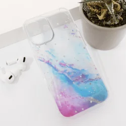 Maska za telefon Fluid Color za iPhone 16, Ljubičasto-plava