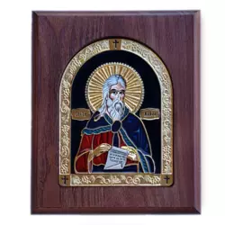 Ikona u drvetu Sveti Prorok Ilija, Pravougaona, 170x205x22mm