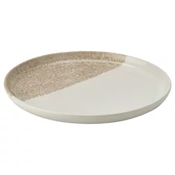 KRUSTISTEL Desertni tanjir, dezenirano/svetlobež, 20 cm