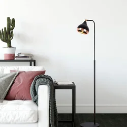 Aberto Design Podna lampa Yildo-NT-146-US, 150 cm, E27, Crna