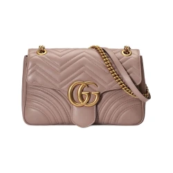 Gucci-GG Marmont medium matelassé shoulder bag-women-Pink