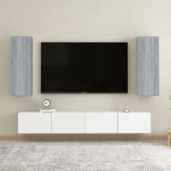 TV ormarići 2 kom boja sivog hrasta sonome 30,5x30x90 cm drveni