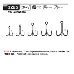 Cannelle Udica za pecanje 3225 Z9626 Bz Vmc, Veličina 2