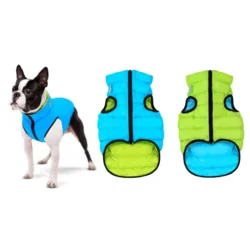AIRY VEST Jakna za pse sa dva lica Lime&Blue S 40