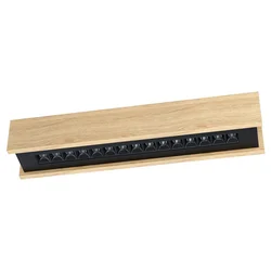 EGLO Plafonjera TERMINI 2 LED 590 mm drvo/crna 39789