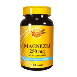 NATURAL WEALTH Magnezijum, 100 tableta x 250mg