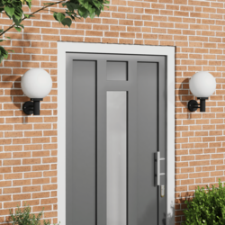 Vanjska zidna lampa 2 pcs Crna 28 x 25 x 38 cm