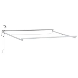 Električni sklopivi okvir tende Bijeli 3,5 x 2,5 m Aluminij