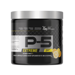 Basic Supplements P-5 Pre-Workout, Ukus Pomorandža i Limun, 300g