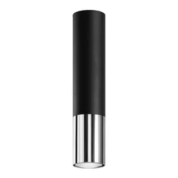 Sollux SL.0939 - Spot svetiljka LOOPEZ 1xGU10/10W/230V crna/hrom
