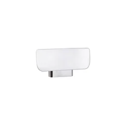 Naslon 34x18,5 cm, srebran/beo