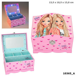 TOP MODEL kutija za nakit sa svjetlom, pink 10365
