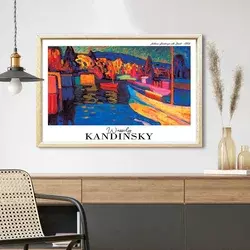 Wallity Dekorativna uramljena slika, 42x62cm, Šarena