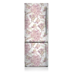 tulup.si Dekoracija za hladilnik Hibiskus roza 60x180 cm