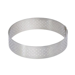 de Buyer Obroč za torto 3099.06, VALRHONA, perforated, stainless steel, diameter 15.5 cm