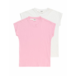 Urban Classics Kids Majica, roza, bela