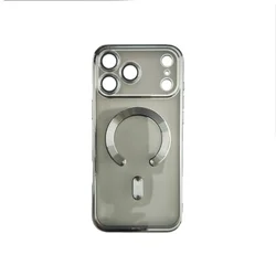 Silikonska futrola Magsafe Iphone 17 Pro SILVER