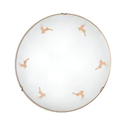 Kolarz 731.13.4.150-Zidna svetiljka NONNA 3xE27/60W/230V prečnik 50 cm jelenji rose gold