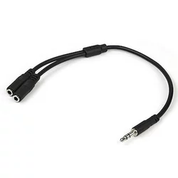 E-GREEN Adapter Audio 3.5mm stereo (M) - 2x 3.5mm stereo (F)