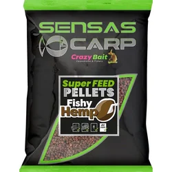 Sensas CARP Super Feed Pellets 2mm/650g Fishy Hemp