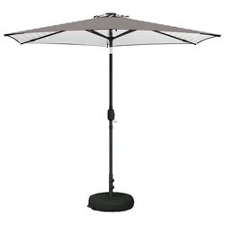 Suncobran za vrt s LED svjetlima i postoljem 270 x 270 cm