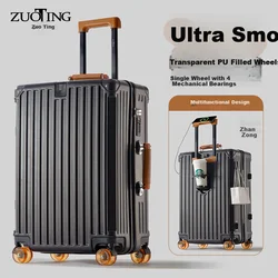 Zuoting Kofer, 66 cm, Crno-braon