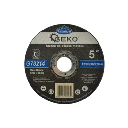 GEKO PREMIUM 125x2 rezalna plošča za nerjaveče jeklo (10/50/200/400)