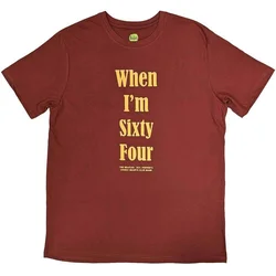 The Beatles When Im Sixty Four (Back Print) Red M Majica