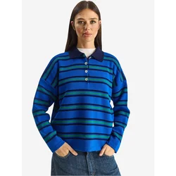Bianco Lucci Pulover Pullover progasto modra