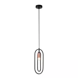 Rabalux Visilica Rovier, 1xE27, 40W, H150cm, Crna