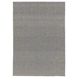 TIPHEDE Preproga, plosko tkana, črna/naravno, 155x220 cm