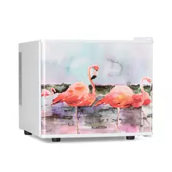 Klarstein Pretty Cool, hladilnik za kozmetiko, Flamingo, 17 litrov, 50 W, 1 polica (HEA6-PrettyCoolFlg)