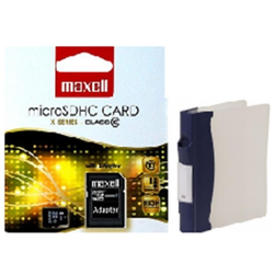 MAXELL MICRO SDHC 8GB X-SERIES+ADAPTER, CLASS 10