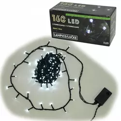 ED 160L LED Lampica, bele, 8 funkcija