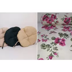 Okrugli jastuk sedalica za stolice 50 cm - Pink Flo