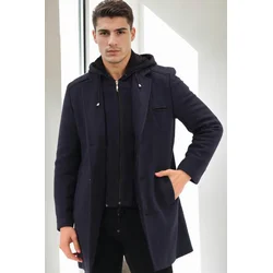 PLT8371 DEWBRRY MENS COAT-DIAGONAL NAVY BLUE-2