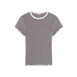 Tommy Jeans Majica črna/bela