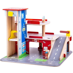 Bigjigs Toys Garáž s parkoviskom