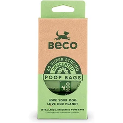 BECO Unscented poop bags 60kom