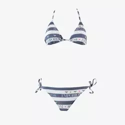 Emporio Armani Ženski kupaći 2621852R310-25934, Teget-Beli