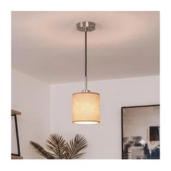 Brilagi - LED luster na sajli NUBILA 1xE27/60W/230V prečnik 14 cm crna/svetlo smeđa