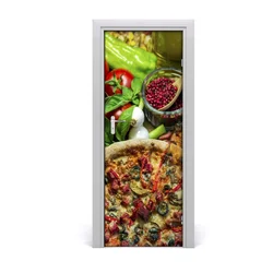 tulup.si Samolepilni tapete na vratih Pizza 75x205 cm