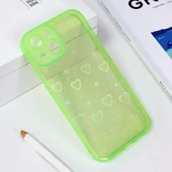 Maska za telefon Heart Color IMD za iPhone 14 6.1 svetlozelena