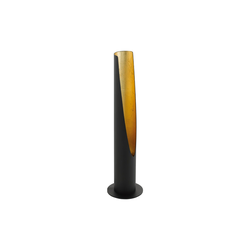 Eglo Barbotto stona lampa/1, gu10, 5w, 400lm, v395, crna/zlatna/čelik